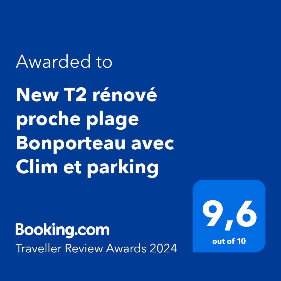 T2 Calme Proche Plage Bonporteau Avec Clim Et Parking Кавалер-сюр-Мер Экстерьер фото